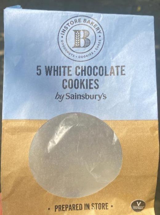 Fotografie - 5 White Chocolate Cookies by Sainsbury's