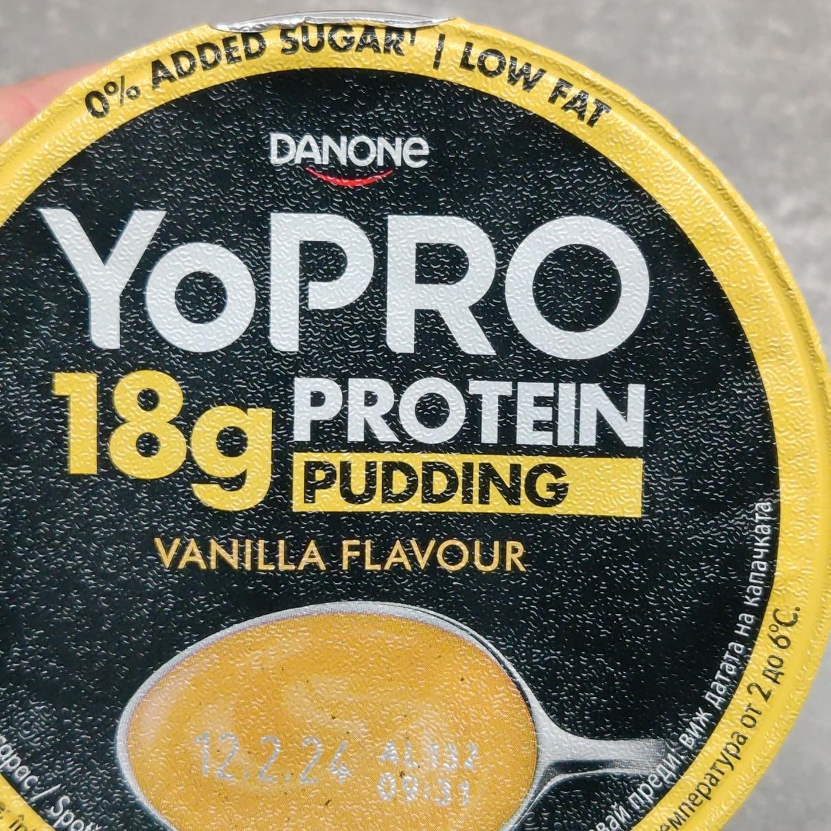 Fotografie - YoPRO 18g Protein Pudding Vanilla flavour Danone