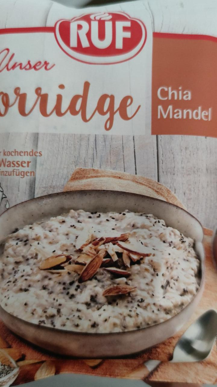 Fotografie - Unser Porridge Chia Mandel RUF