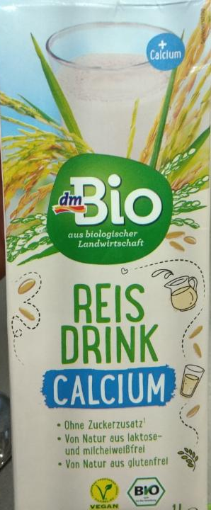 Fotografie - Reisdrink Calcium - rýžový nápoj s vápníkem dmBio