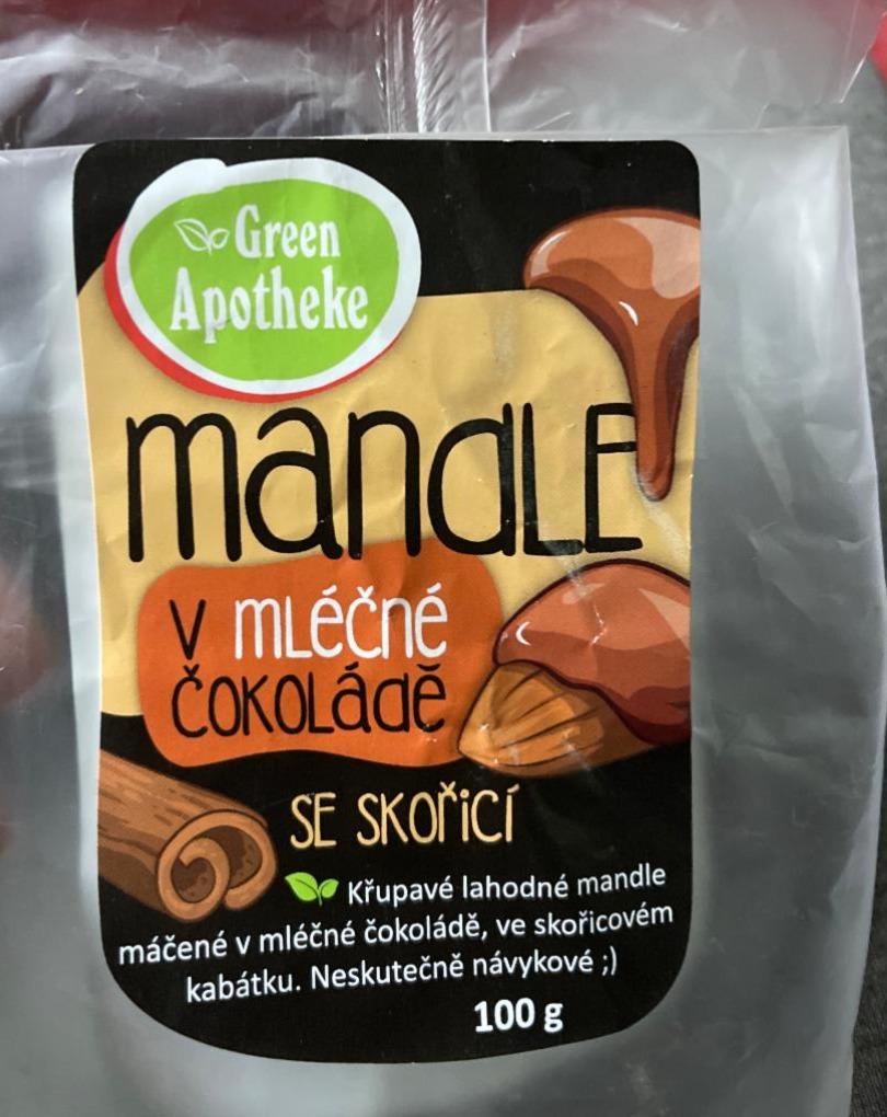 Fotografie - Mandle v mléčné čokoládě se skořicí Green Apotheke