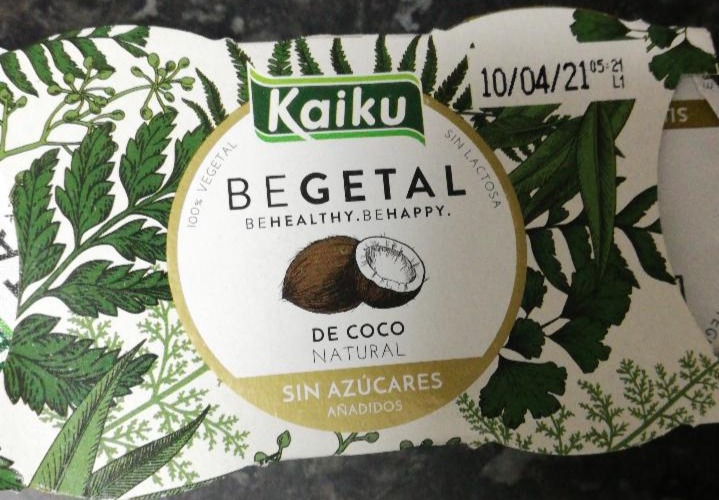 Fotografie - Begetal de coco natural sin azúcares añadidos sin lactosa Kaiku
