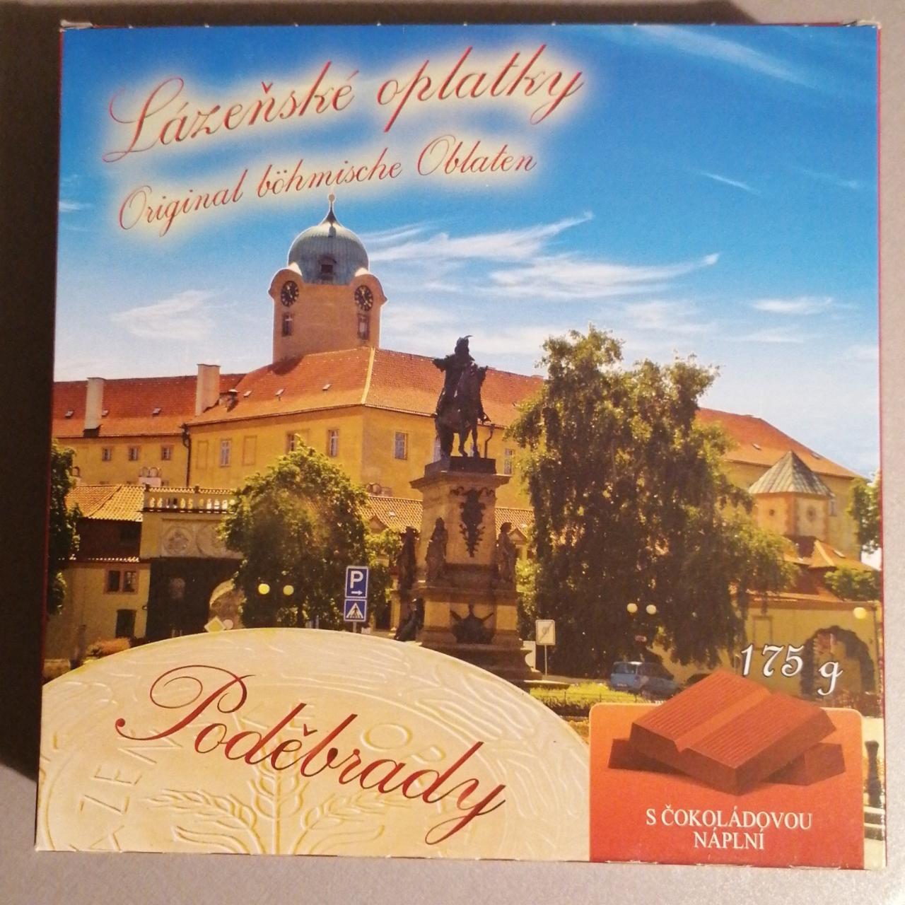 Fotografie - Lázeňské oplatky Poděbrady s čokoládovou náplní