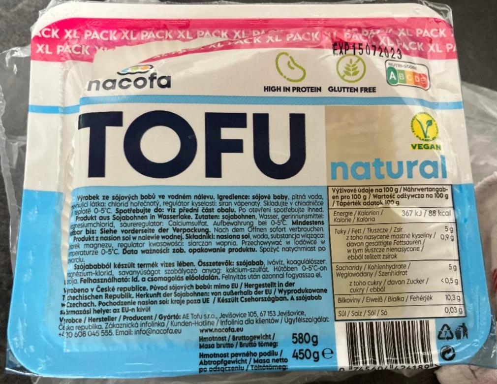 Fotografie - Tofu natural Nacofa