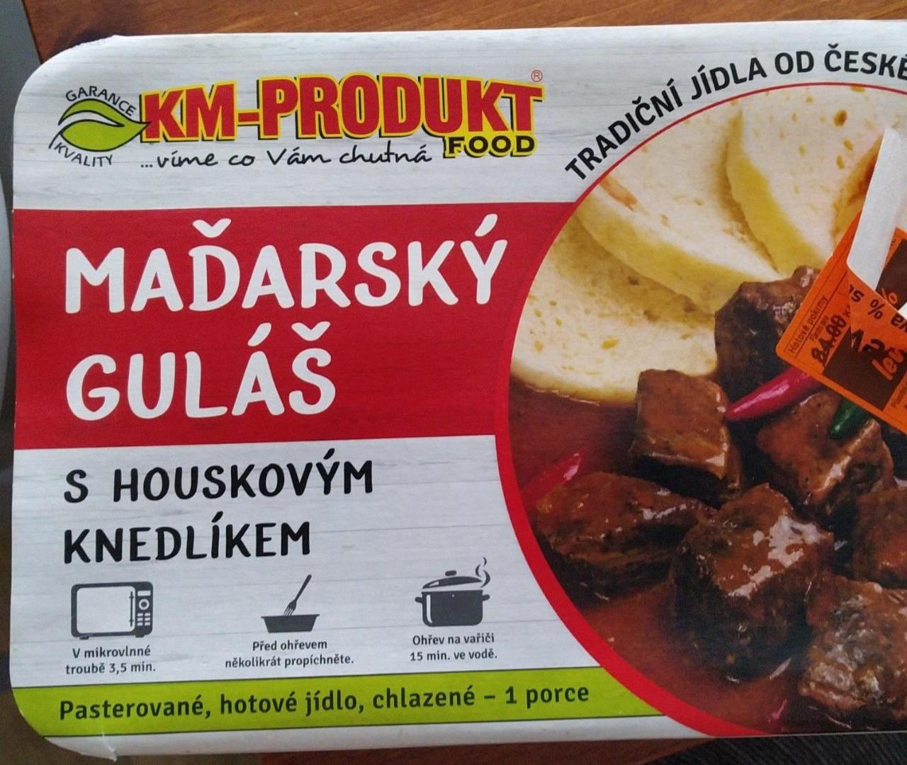 Fotografie - Maďarský guláš s houskovým knedlíkem KM-produkt