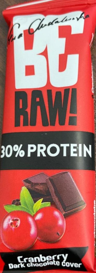 Fotografie - 30% protein Cranberry Dark Chocolate cover BE Raw