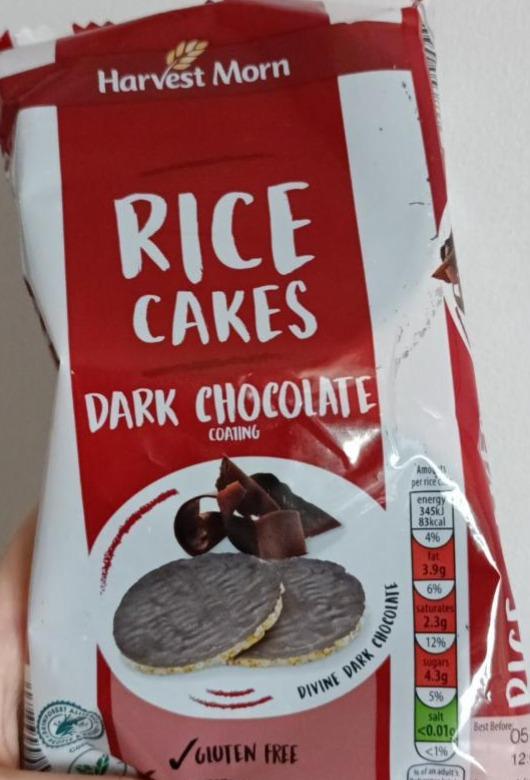Fotografie - Rice cakes dark chocolate Harvest Morn