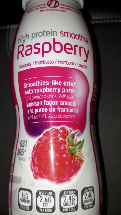 Fotografie - High protein smoothie Raspberry