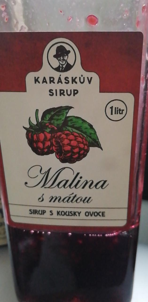 Fotografie - Malina s mátou Karáskův sirup