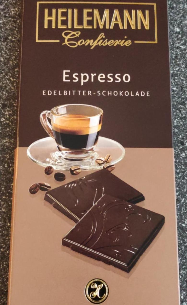 Fotografie - hořká čokoláda s praženými kávovými zrny Heilemann