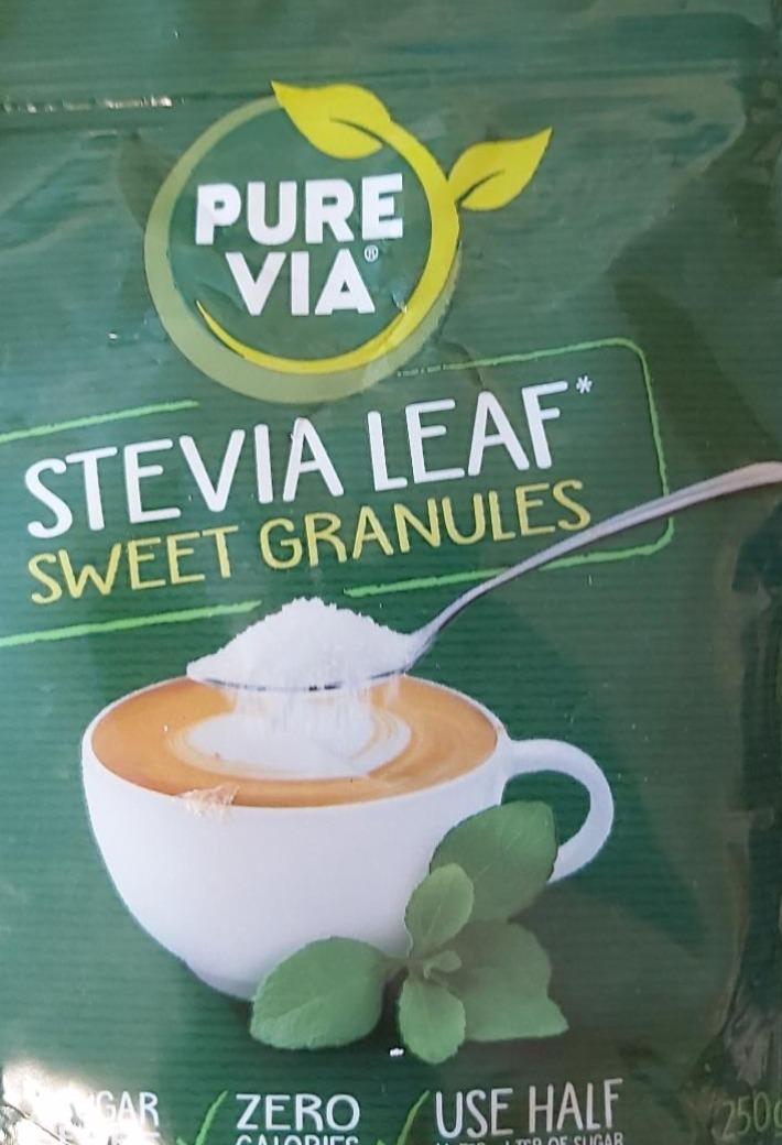 Fotografie - Stevia Leaf Sweet Granules Pure Via