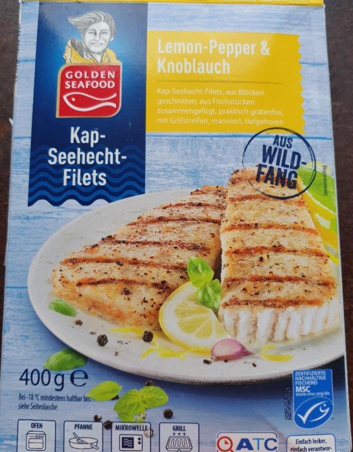 Fotografie - Kap-Seehecht-Filets Lemon-Pepper & Knoblauch Golden Seafood