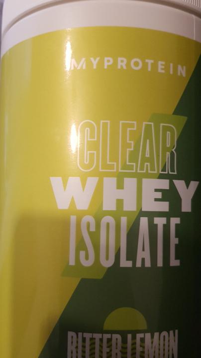 Fotografie - Clear Whey Isolate Bitter Lemon MyProtein
