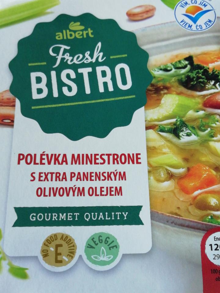 Fotografie - Polévka Minestrone s extra panenským olivovým olejem Albert fresh bistro