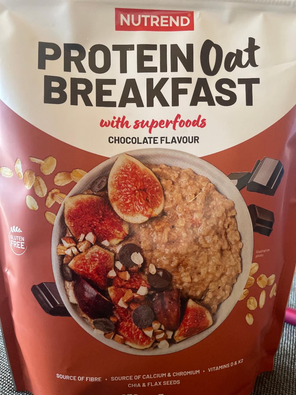 Fotografie - Protein Oat Breakfast with superfoods chocolate flavour Nutrend