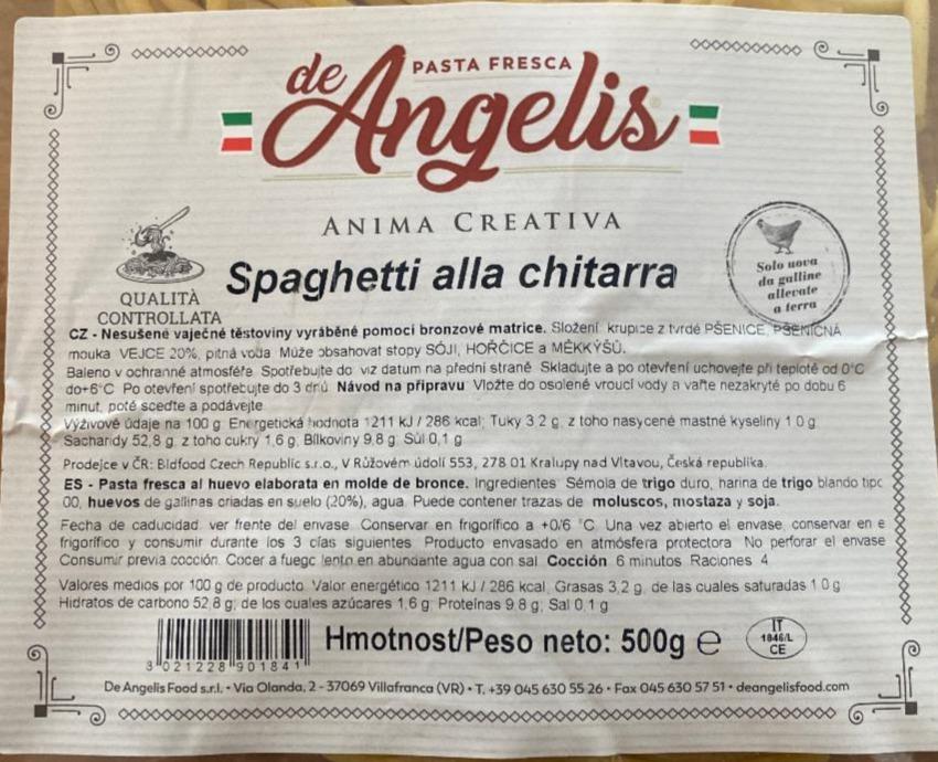 Fotografie - Spaghetti alla chitarra de Angelis