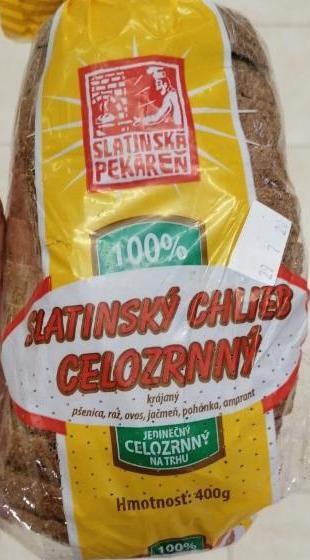 Fotografie - Slatinský chlieb celozrnný Slatinské pekárne