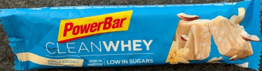 Fotografie - Protein Bar Clean Whey Vanilla Coconut Crunch PowerBar