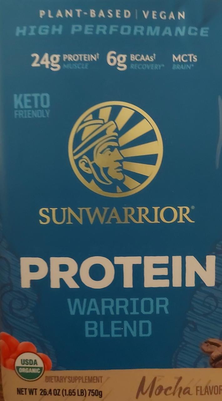 Fotografie - Protein Warrior Blend Mocha Sunwarrior