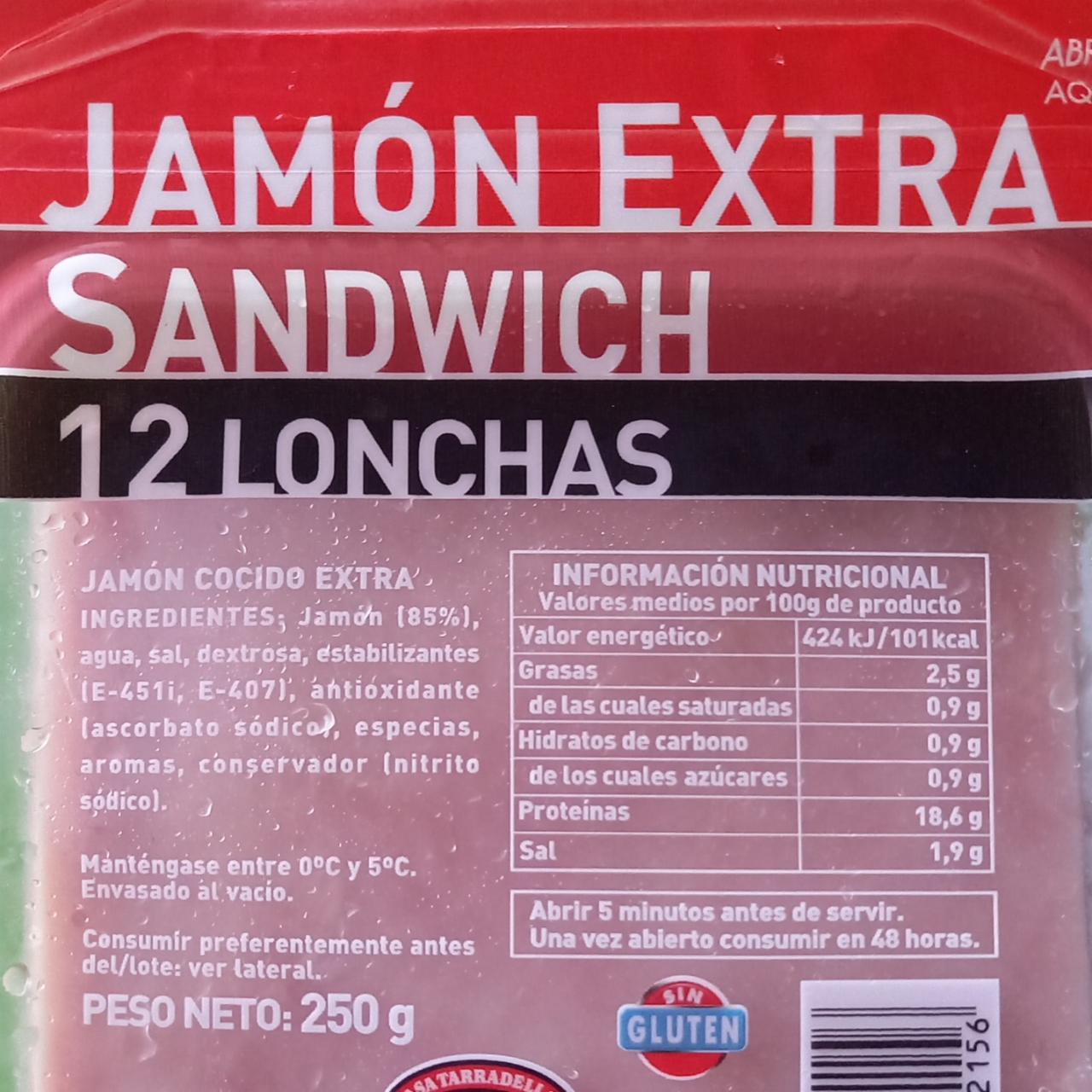 Fotografie - Jamón extra sandwich