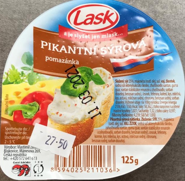 Fotografie - Pikantní sýrová pomazánka Lask