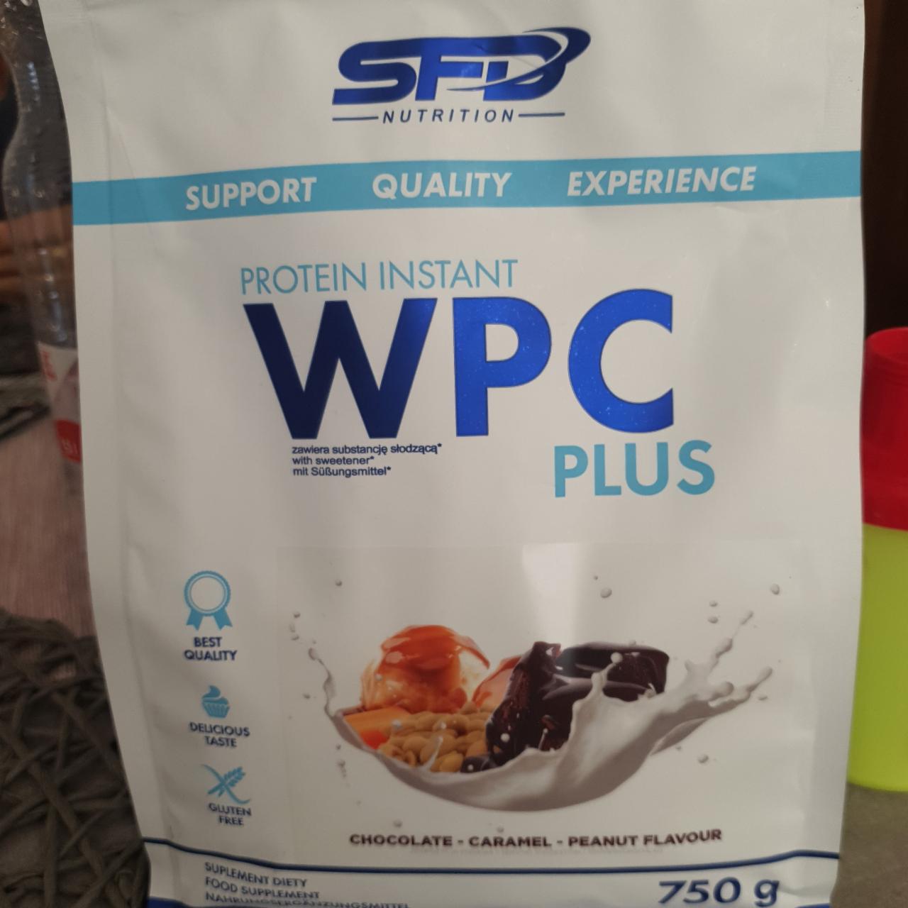 Fotografie - Protein instant WPC plus chocolate caramel peanut flavor SFD Nutrition