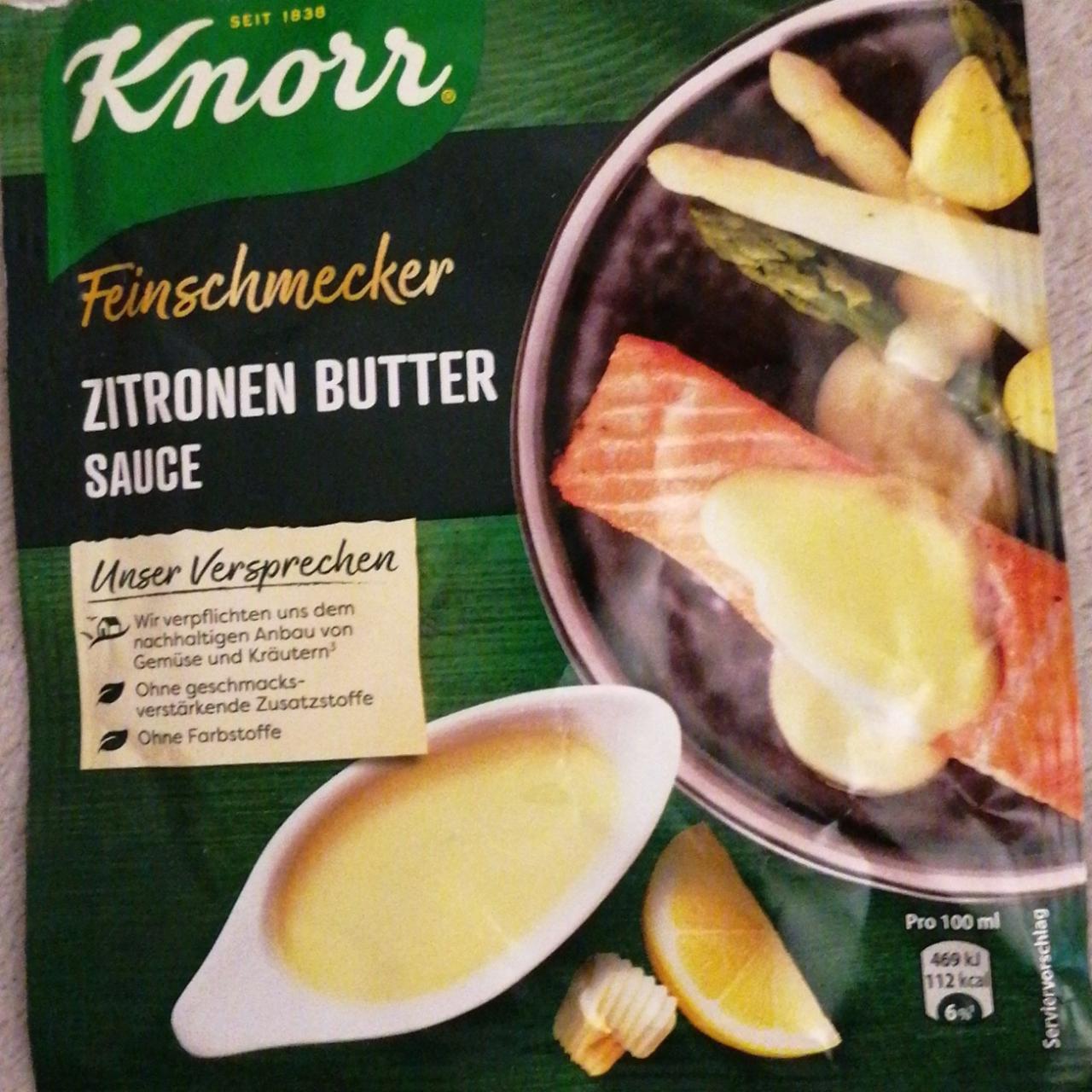 Fotografie - Feinschmecker Zitronen butter sauce Knorr