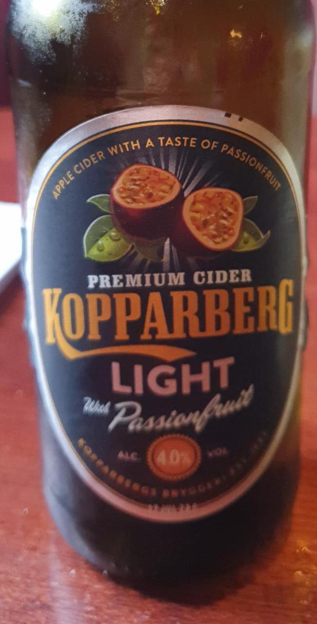 Fotografie - Premium Cider light with Passionfruit Kopparberg
