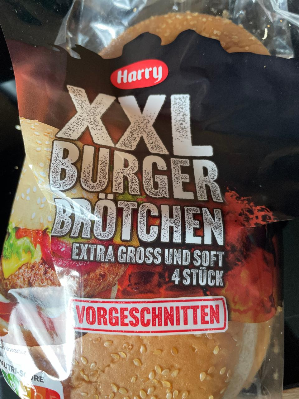 Fotografie - XXL Hamburger Brötchen