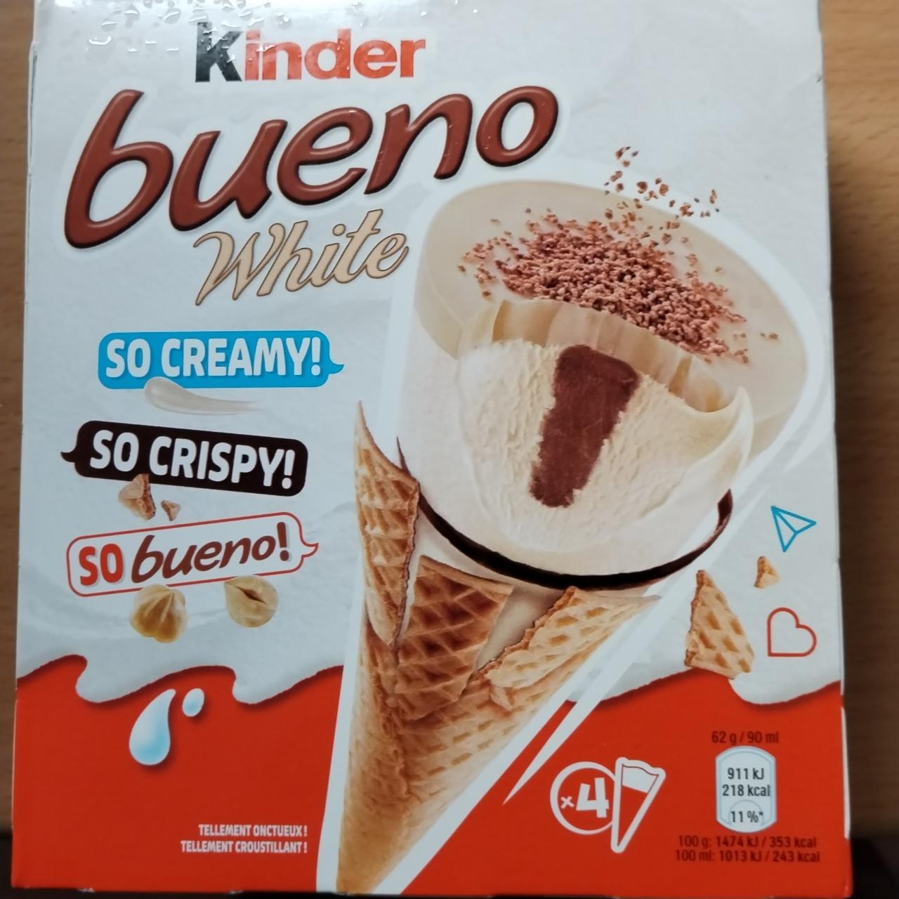 Fotografie - Kinder bueno white ice cream cones