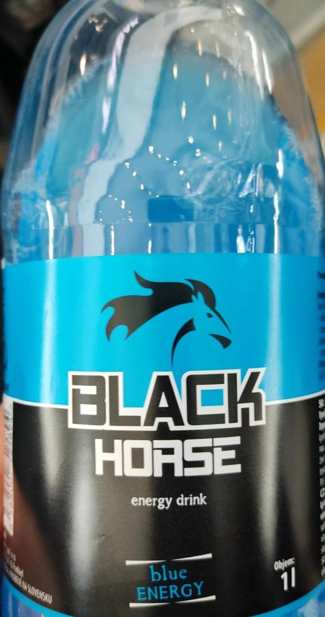 Fotografie - Energy Drink Black horse Blue energy