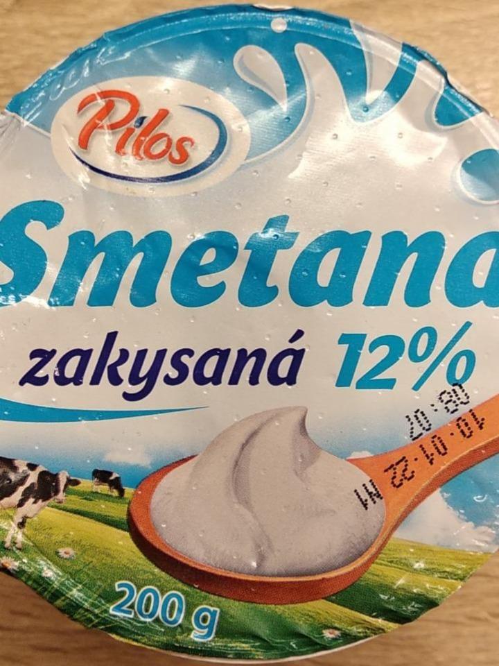 Fotografie - Smetana zakysaná 12% Pilos