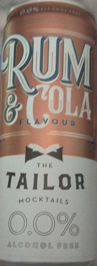 Fotografie - Rum & cola flavour 0% alcohol free The Tailor mocktails