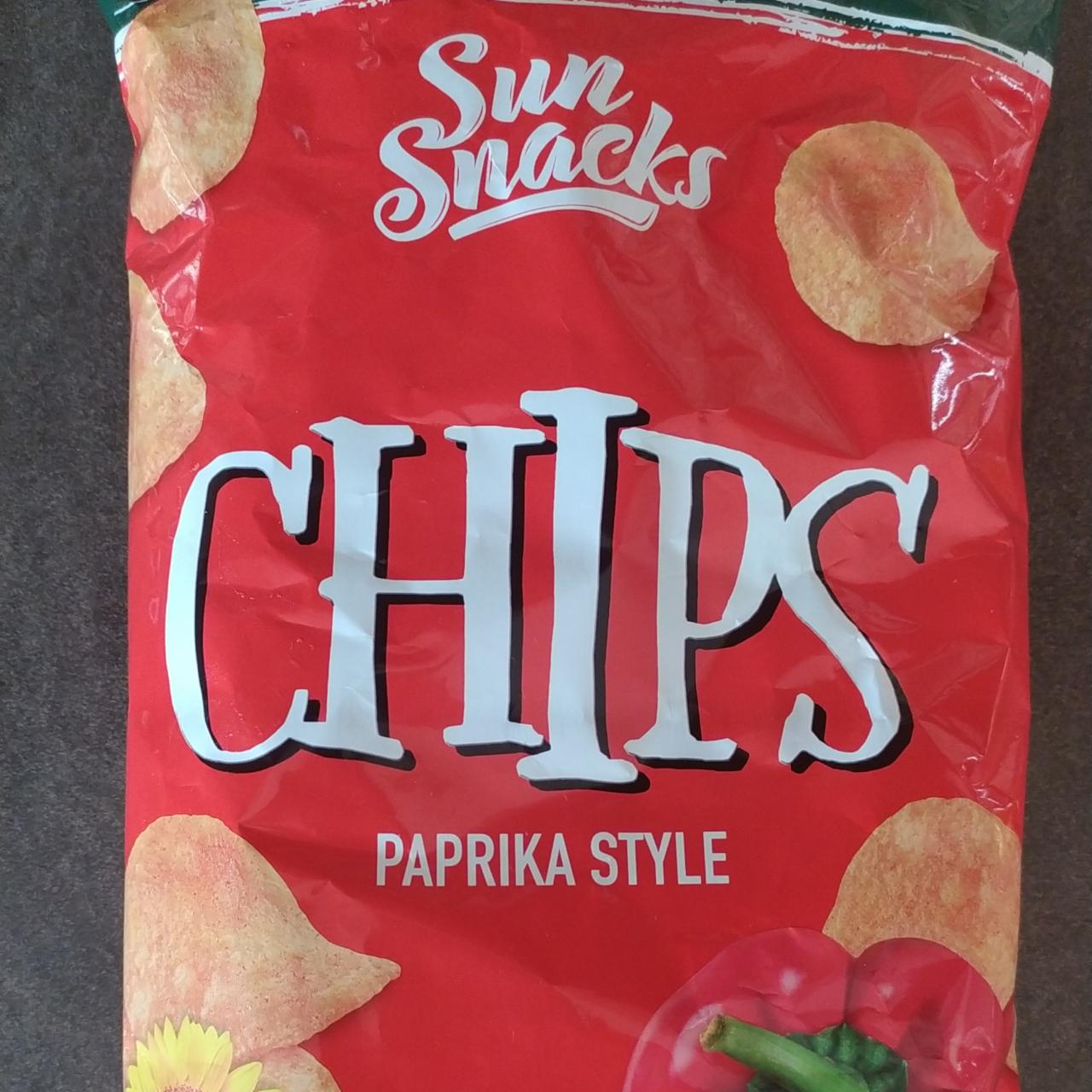 Fotografie - Chips Paprika style Sun Snacks