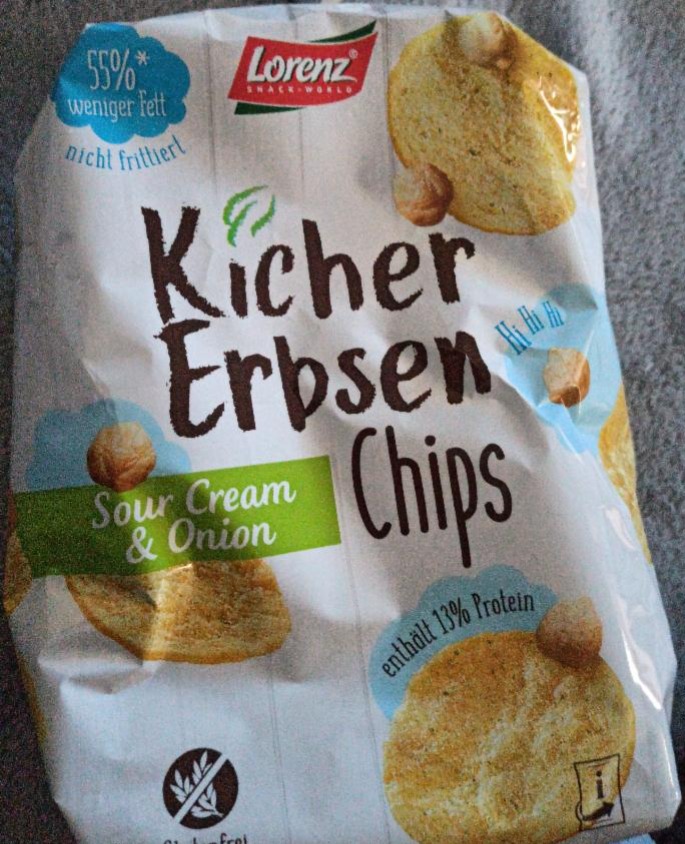 Fotografie - Kichererbsen Chips Sour Cream & Onion Lorenz
