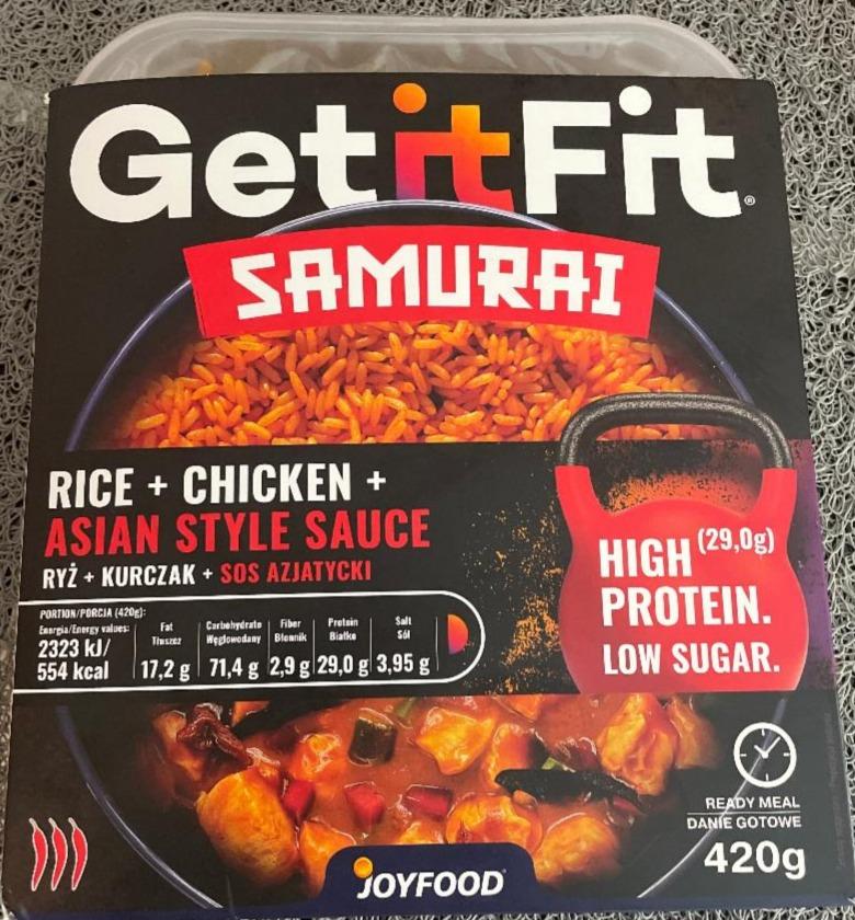 Fotografie - Get it Fit Samurai Rice + Chicken + Asian style sauce JoyFood