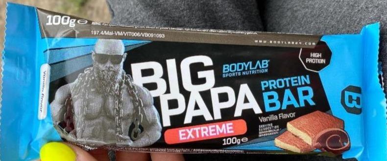 Fotografie - Big Papa Protein Bar Extreme Vanilla Bodylab