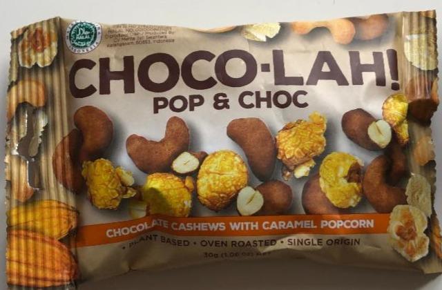 Fotografie - Pop & Choc chocolate cashews with caramel popcorn Choco-lah!