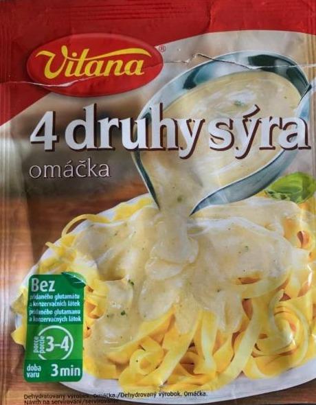 Fotografie - 4 druhy sýra omáčka Vitana