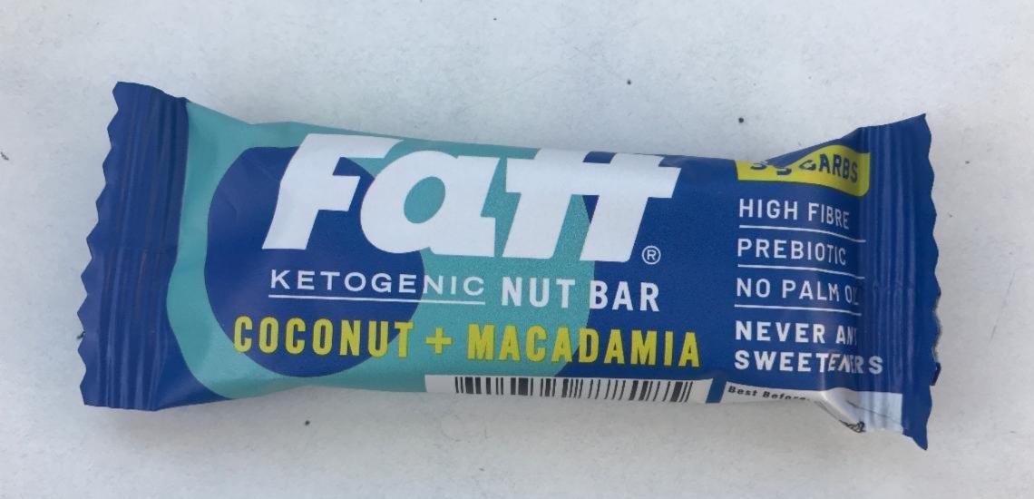 Fotografie - Coconut + Macadamia Ketogenic Nut Bar Fatt