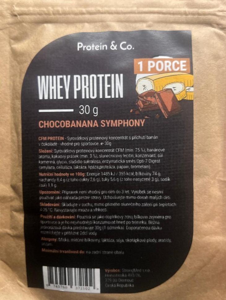 Fotografie - Whey Protein Chocobanana Symphony Protein & Co.