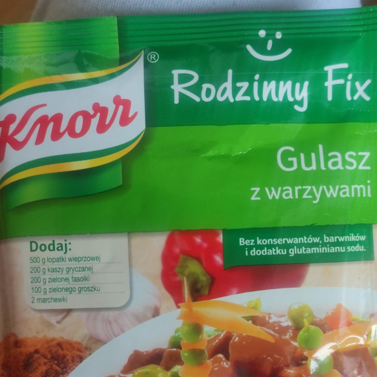 Fotografie - Rodzinny Fix Gulasz z warzywami Knorr