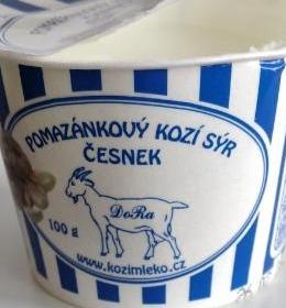 Fotografie - Pomazánkový kozí sýr česnek DoRa
