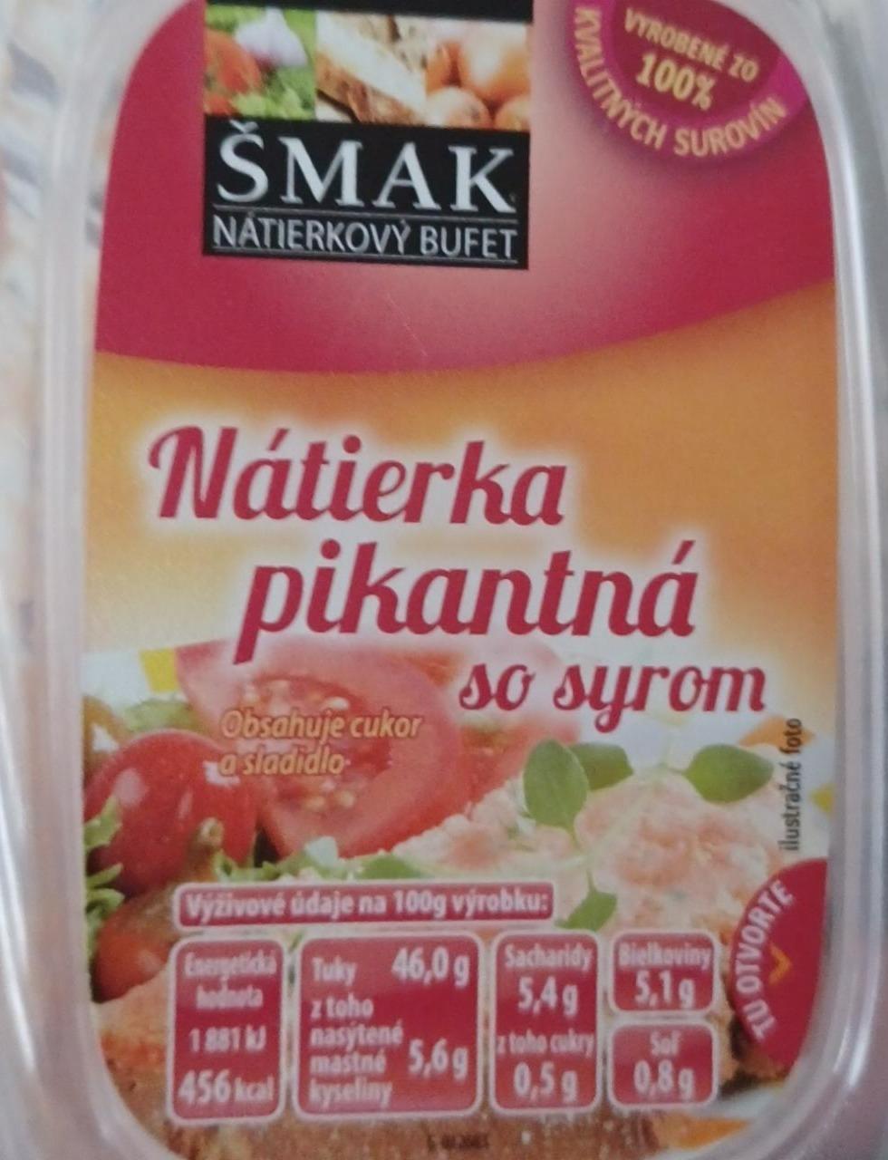 Fotografie - Nátierka pikantná so syrom Šmak