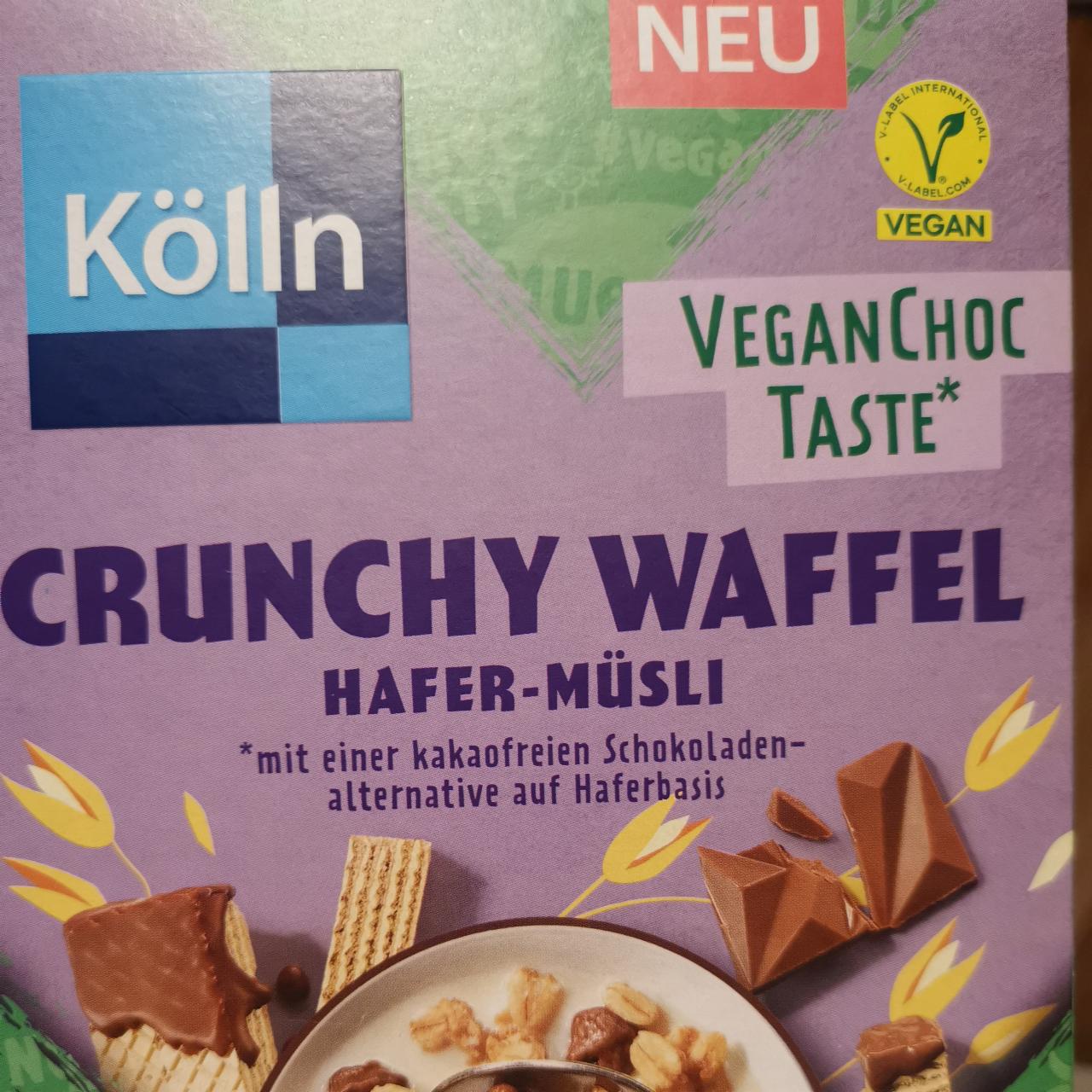 Fotografie - Crunchy Waffel Hafer-Müsli vegan choc taste Kölln