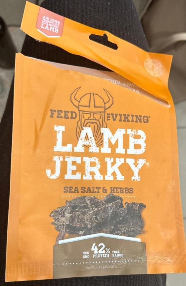 Fotografie - Lamb Jerky Sea Salt & Herbs Feed the Viking