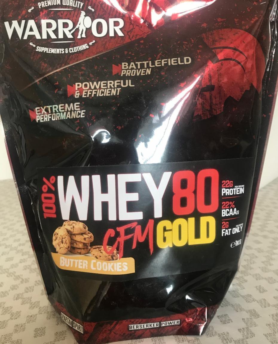 Fotografie - Whey WPC80 CFM Gold Butter Cookies Warrior