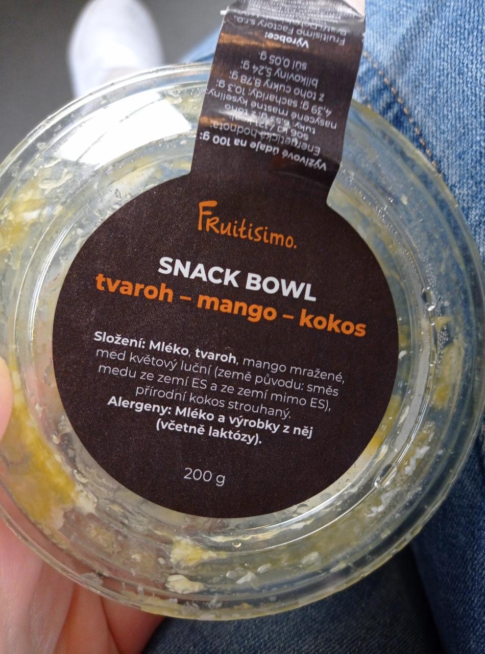 Fotografie - Snack bowl tvaroh-mango-kokos Fruitisimo
