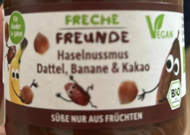 Fotografie - Bio Haselnussmus Dattel, Banane & Kakao Freche Freunde