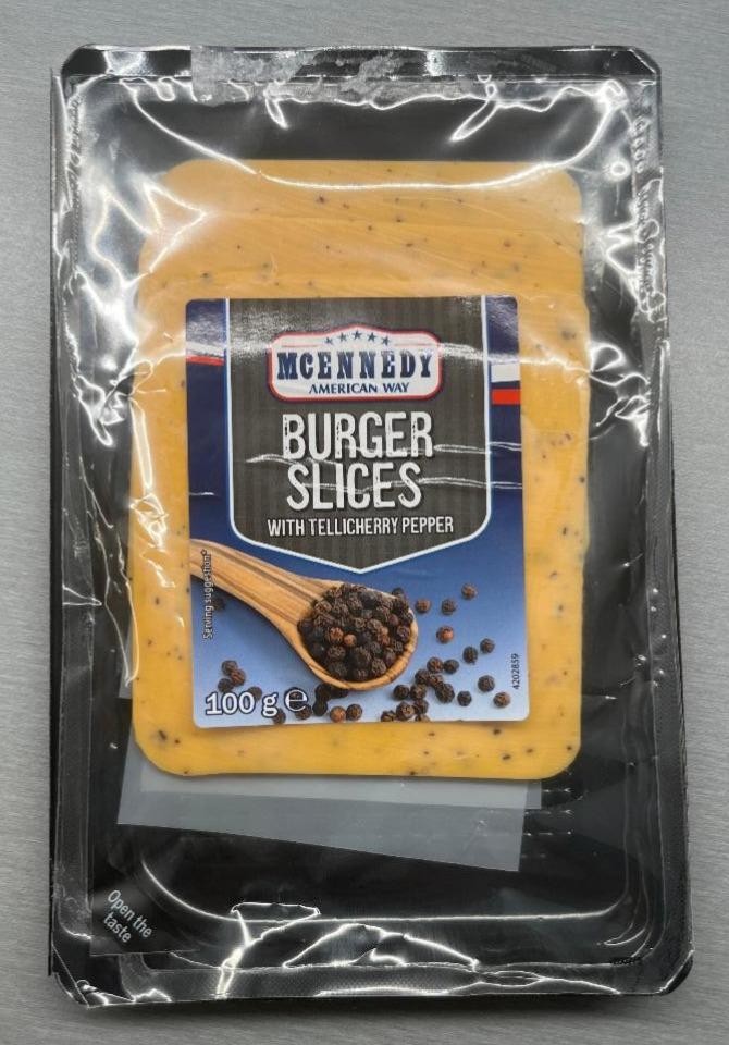 Fotografie - Burger Slices with tllicherry pepper McEnnedy American Way